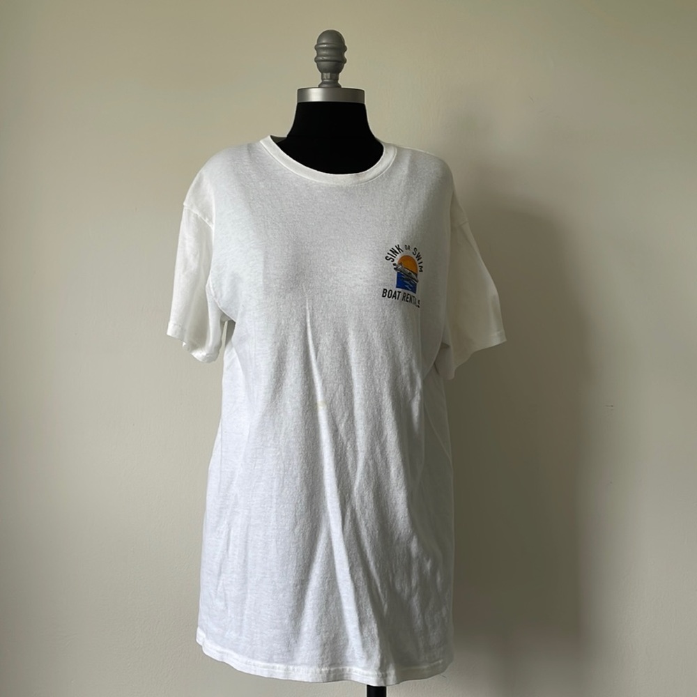 Graphic Tee - Sink or swim - White Medium T-shirt